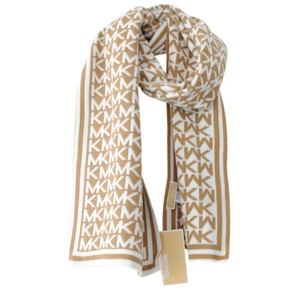 Michael Kors Camel and Cream color Michael Kors Small Leather Crossbody Bag Light Cream with  main image 2